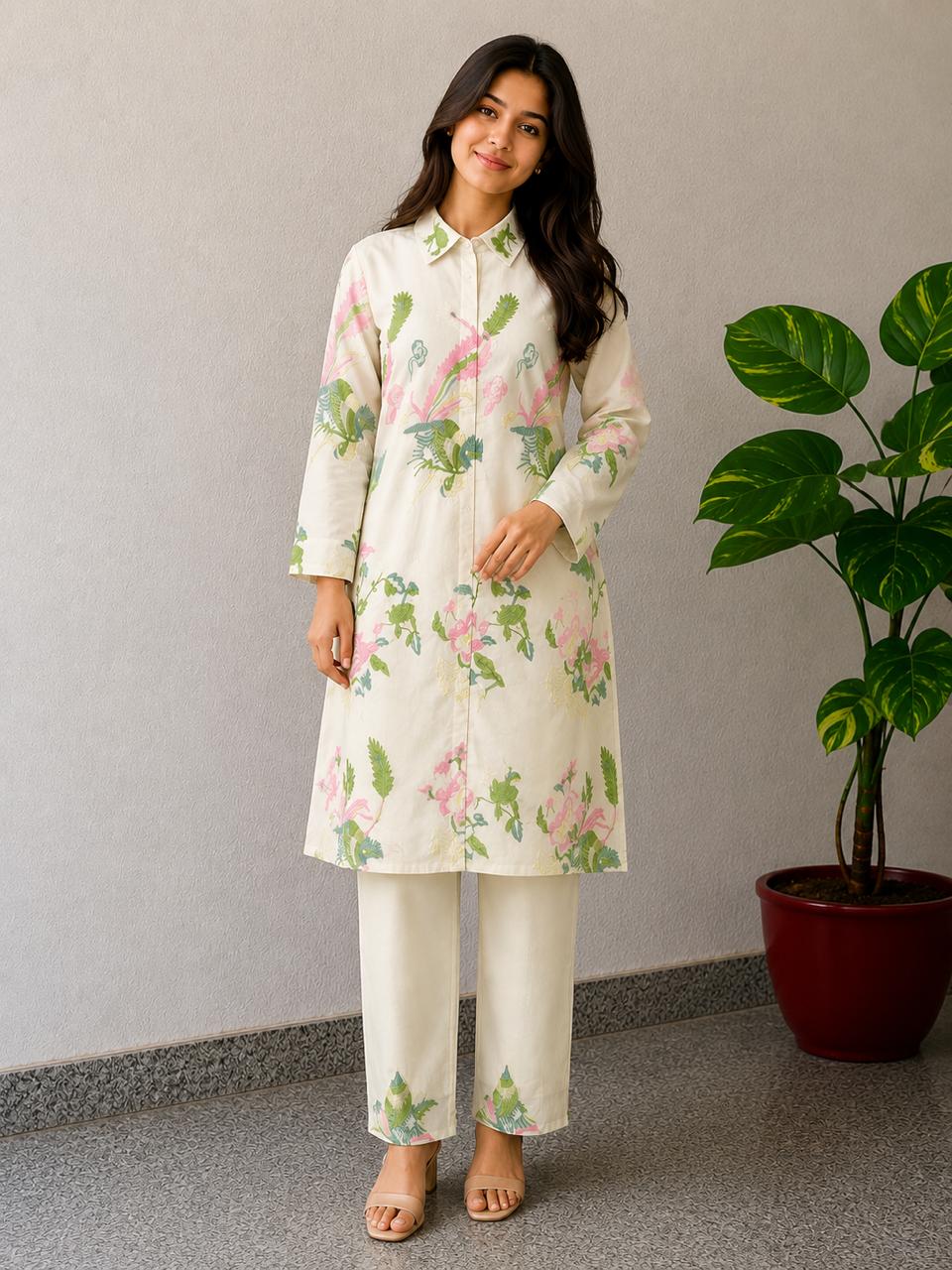 white silk cordset