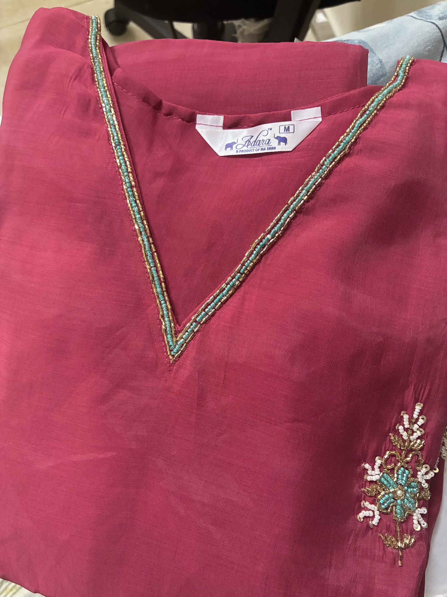 pink party wear mull chanderi